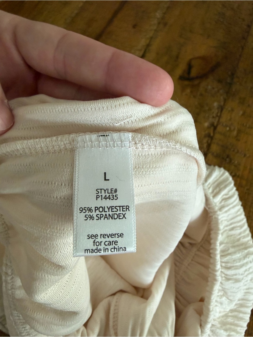 Active USA Crinkle-Knit Strapless Wide-Leg Jumpsuit in Ivory - Picture 4 of 4